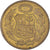 Moneta, Peru, Sol, 1954, EF(40-45), Mosiądz, KM:222