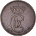 Coin, Denmark, Christian IX, 2 Öre, 1897, Copenhagen, VF(30-35), Bronze
