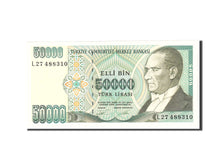 Billet, Turquie, 50,000 Lira, 1970, Undated, KM:204, NEUF