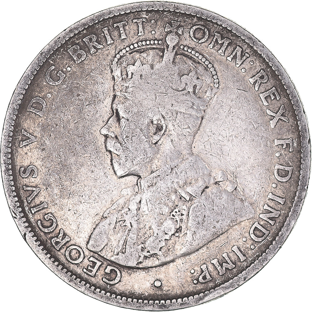 Coin, Australia, George V, Florin, 1918, Melbourne, VF(30-35), Silver, KM:27