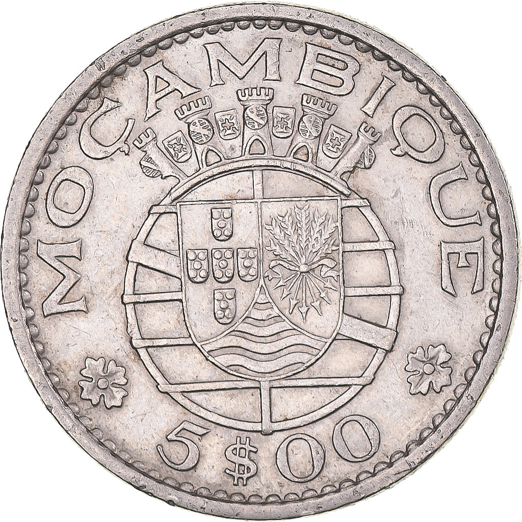 Monnaie, Mozambique, 5 Escudos, 1973, TTB, Cupro-nickel, KM:86