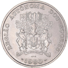 Moeda, Portugal, 25 Escudos, 1980, Lisbon, Région autonome des Açores.