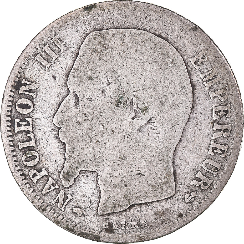Monnaie, France, Napoleon III, Napoléon III, Franc, 1859, Paris, TB, Argent