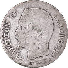 Monnaie, France, Napoleon III, Napoléon III, Franc, 1859, Paris, TB, Argent