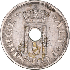 Moneta, Norvegia, Haakon VII, 25 Öre, 1923, BB, Rame-nichel, KM:382