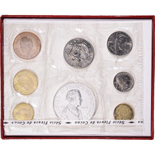 Moneta, Monaco, Rainier III, 25 années de règne, 10 c. à 50 frs., 1974