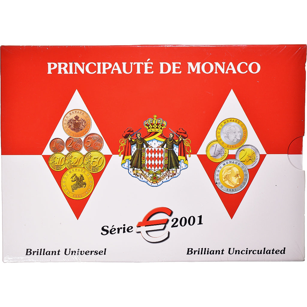 Monaco, Set, Prince Rainier III, 2001, FDC, FDC, N.C.
