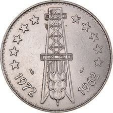 Moeda, Argélia, 5 Dinars, 1972, Paris, Privy mark: dolphin, EF(40-45), Níquel