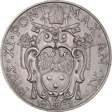 Coin, VATICAN CITY, Pius XI, Lira, 1932, EF(40-45), Nickel, KM:5