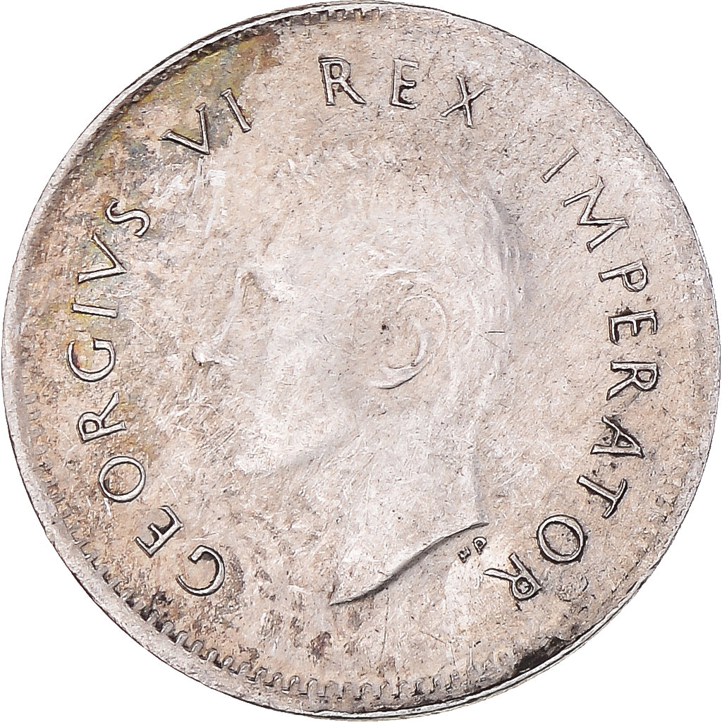 Moeda, África do Sul, George VI, 3 Pence, 1942, AU(50-53), Prata, KM:26