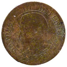 FRANCE, Napoléon III, Centime, 1855, Paris, KM #775.1, F(12-15), Bronze, Gadoury