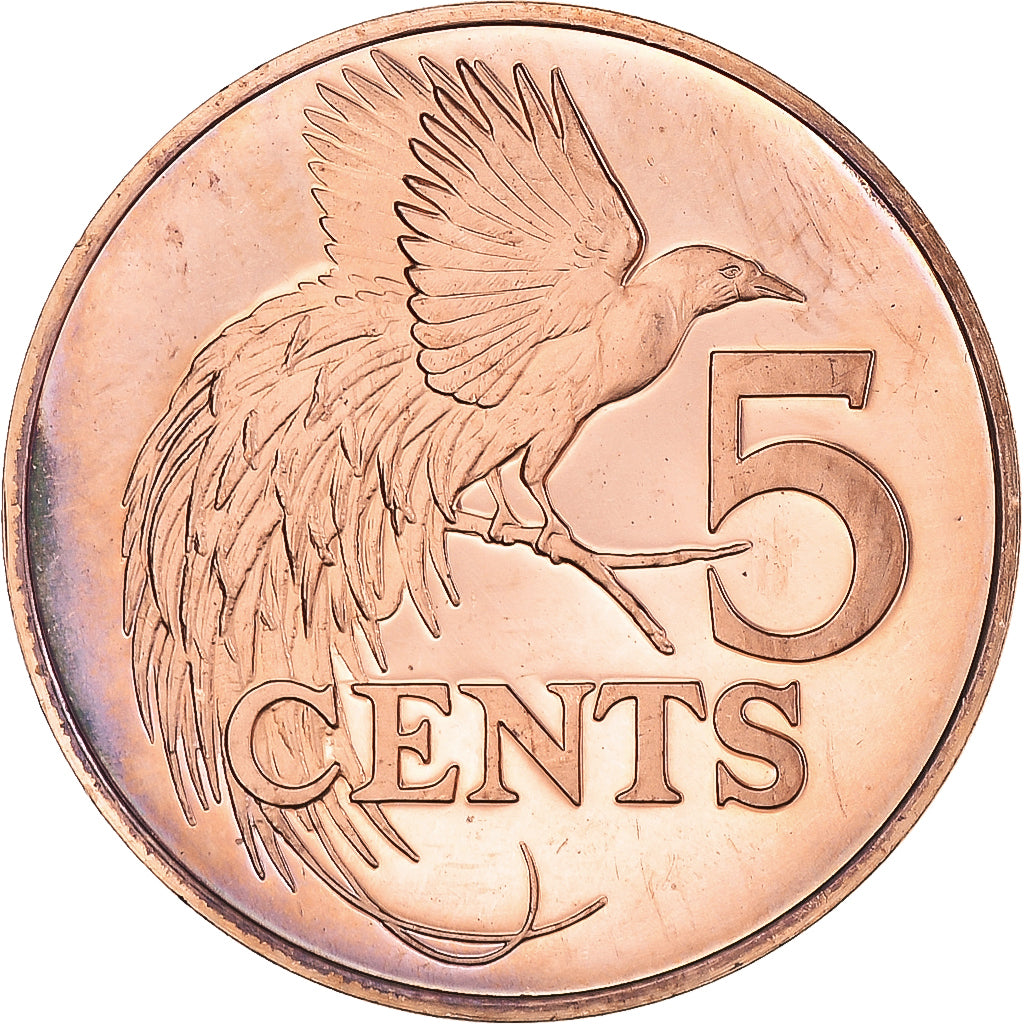 Monnaie, Trinité-et-Tobago, 5 Cents, 1976, Trinidad and Tobago .BE, SPL