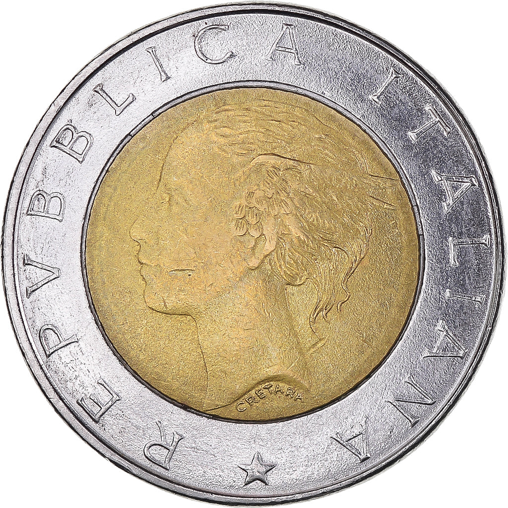 Munten, Italië, 500 Lire, 1996, Rome, ZF, Bi-Metallic, KM:181