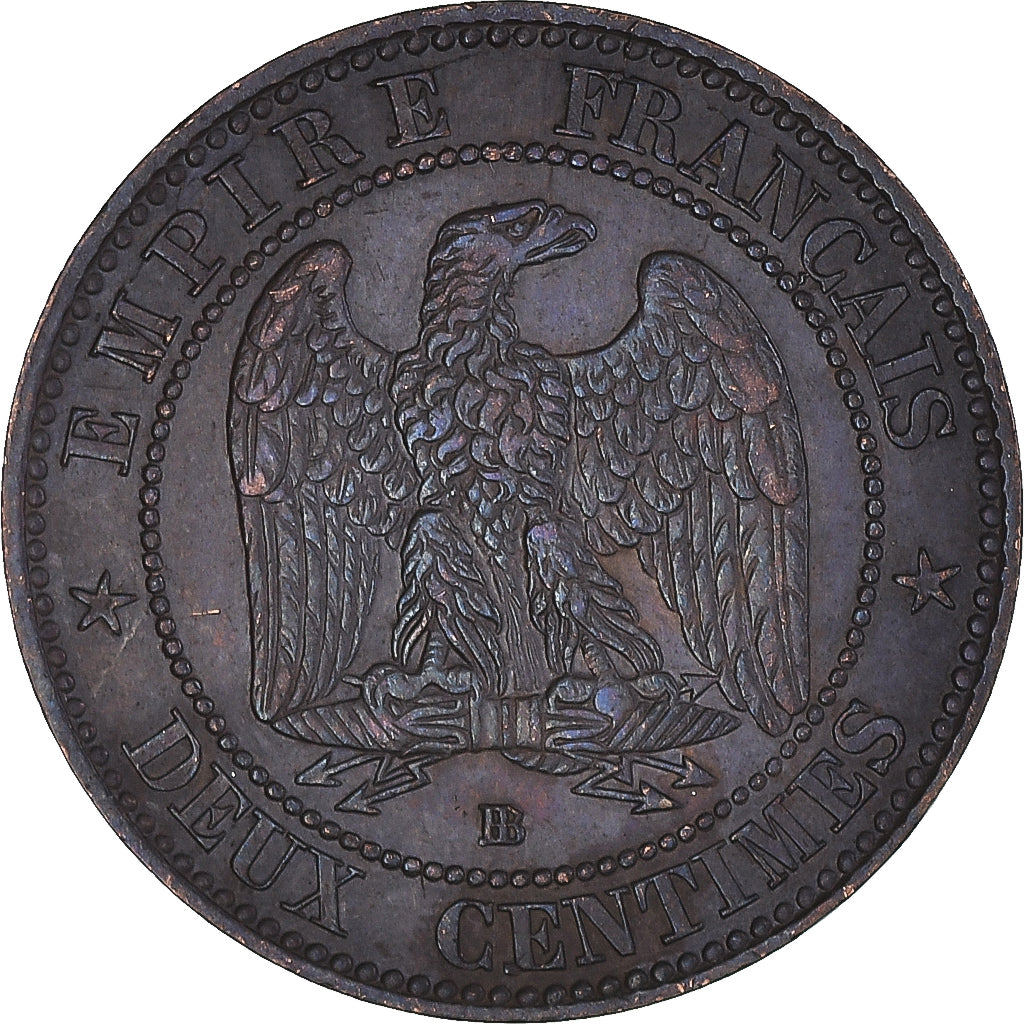 Münze, Frankreich, Napoleon III, Napoléon III, 2 Centimes, 1856, Strasbourg