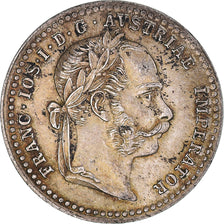 Moeda, Áustria, Franz Joseph I, 10 Kreuzer, 1872, AU(50-53), Prata, KM:2206