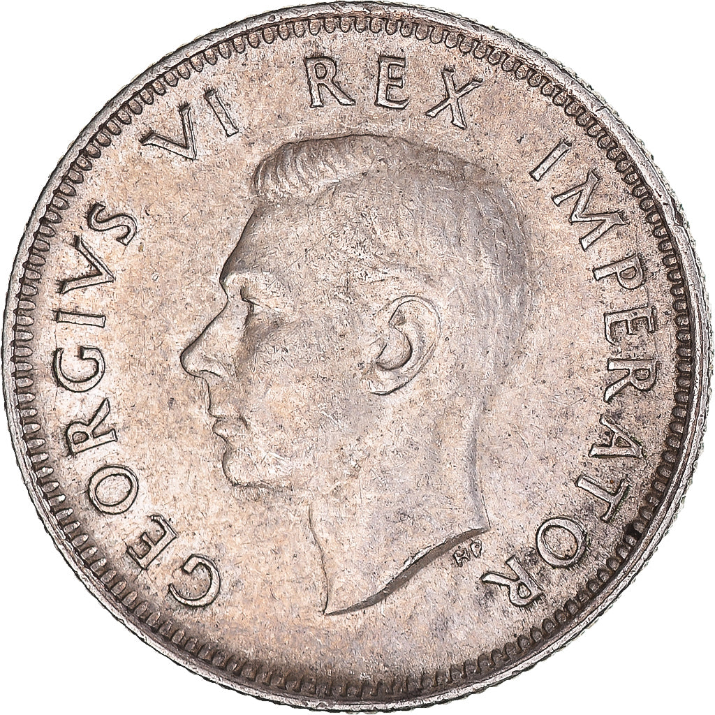 Coin, South Africa, George VI, Shilling, 1941, AU(50-53), Silver, KM:28
