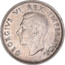 Coin, South Africa, George VI, Shilling, 1941, AU(50-53), Silver, KM:28