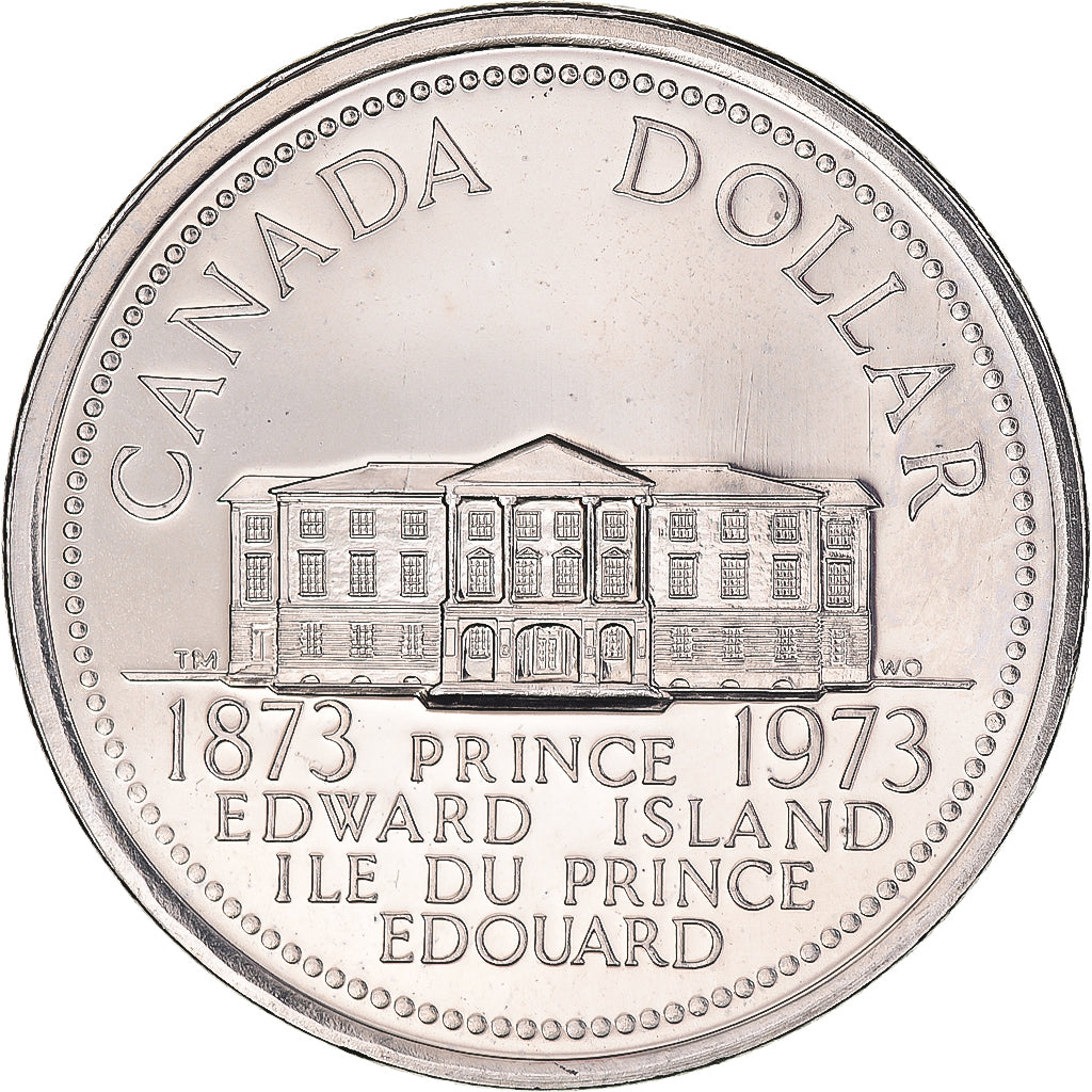 Coin, Canada, Elizabeth II, Dollar, 1973, Royal Canadian Mint, Ottawa, Île du