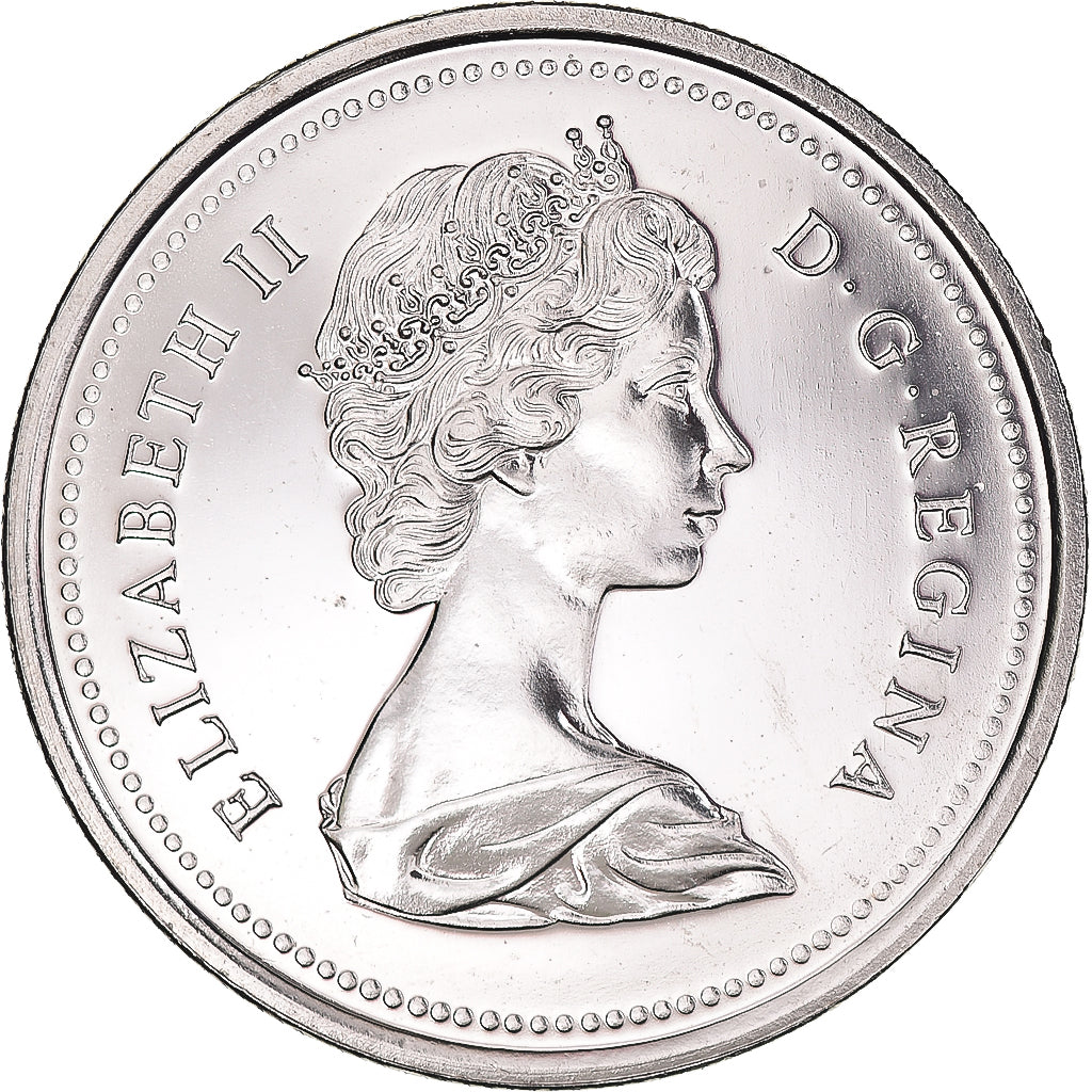 Coin, Canada, Elizabeth II, Dollar, 1973, Royal Canadian Mint, Ottawa, Île du