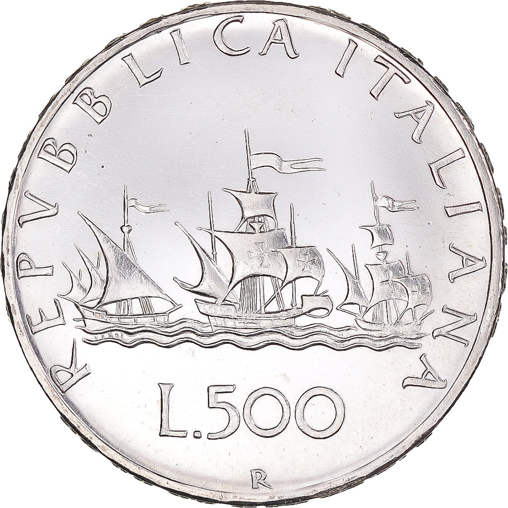 Coin, Italy, 500 Lire, 1969, Rome, BU, MS(63), Silver, KM:98