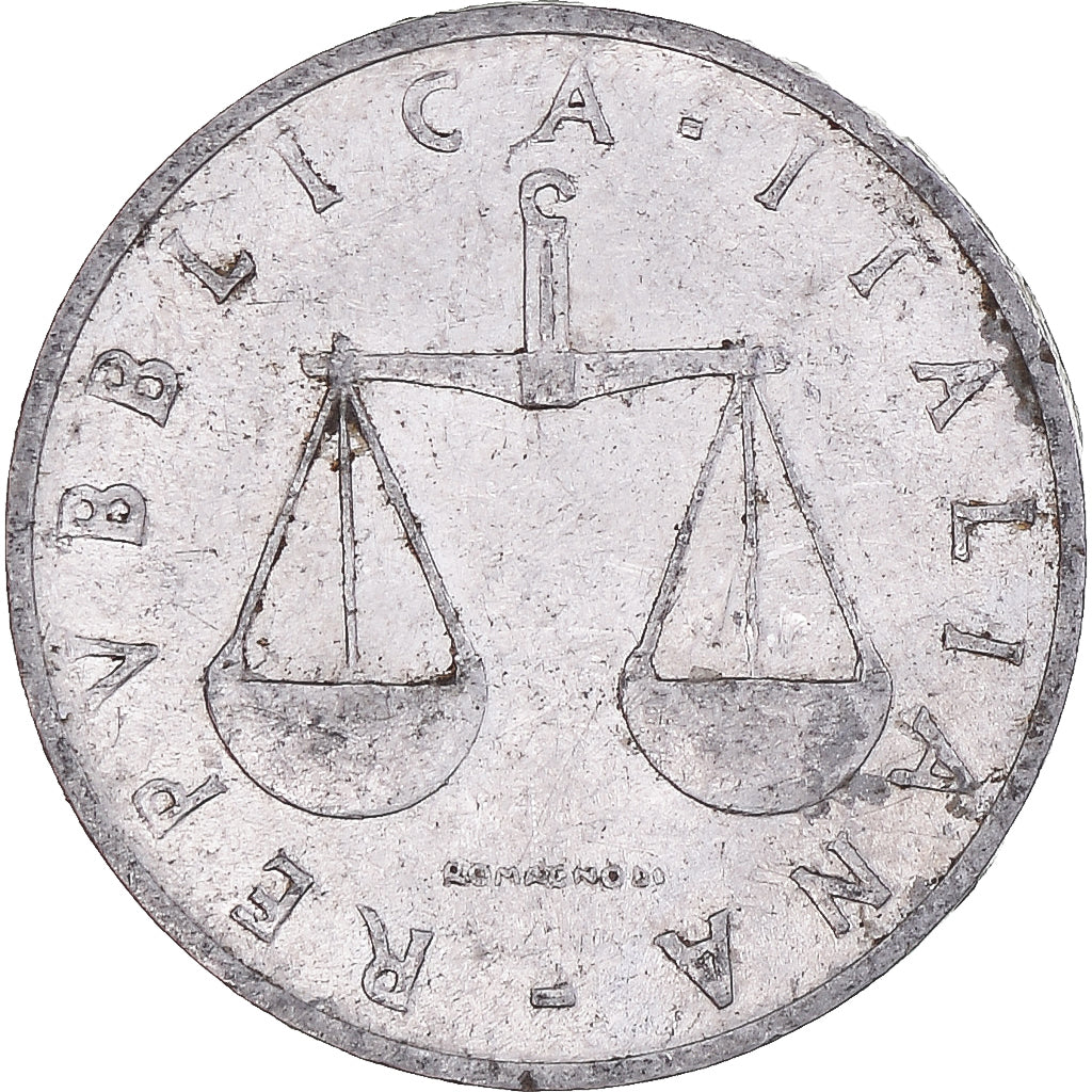 Moneta, Włochy, Lira, 1954, Rome, VF(20-25), Aluminium, KM:91