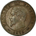 Moneta, Francja, Napoleon III, Napoléon III, Centime, 1855, Lyon, AU(50-53)