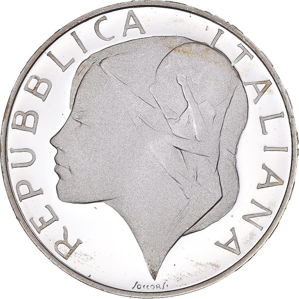 Monnaie, Italie, 500 Lire, 1989, Rome, Mondial de football 1990.BE, FDC, Argent
