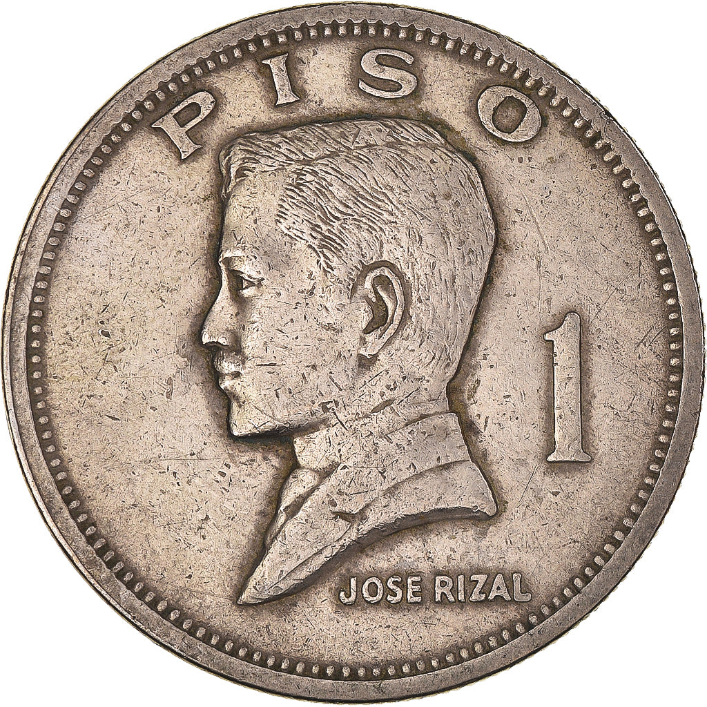 Coin, Philippines, Piso, 1972, EF(40-45), Nickel-brass, KM:203