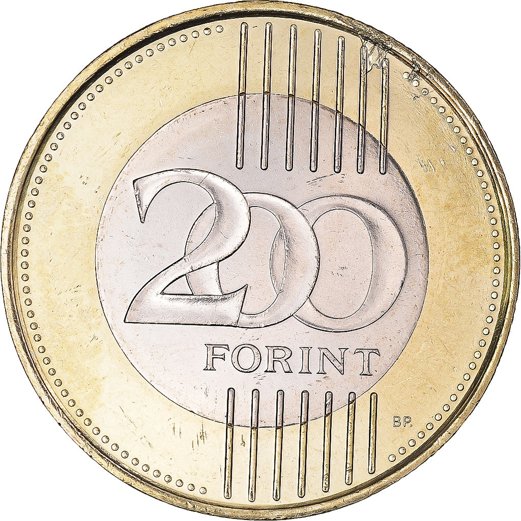 Moneta, Ungheria, 200 Forint, 2010, Budapest, SPL, Bi-metallico, KM:826