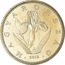 Coin, Hungary, 20 Forint, 2012, Budapest, MS(63), Nickel-brass, KM:849
