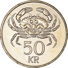 Coin, Iceland, 50 Kronur, 2005, MS(63), Nickel-brass, KM:31