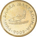 Moneta, Macedonia, 2 Denari, 2008, MS(63), Mosiądz, KM:3