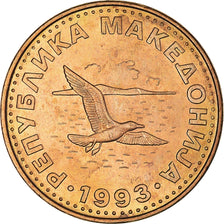 Coin, Macedonia, 50 Deni, 1993, MS(63), Brass, KM:1