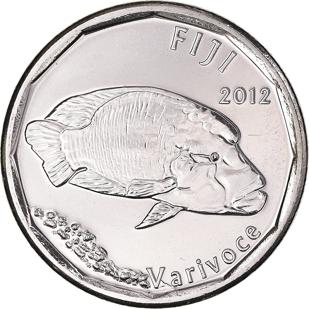 Moneta, Figi, 50 Cents, 2012, Varivoce, FDC, Acier plaqué nickel, KM:335