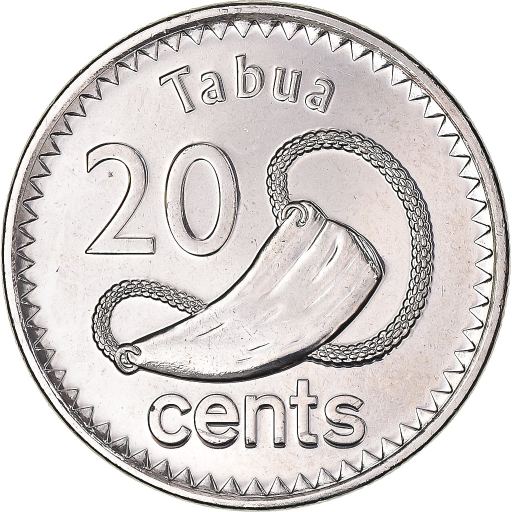 Monnaie, Fidji, 20 Cents, 2012, Kaka, FDC, Acier plaqué nickel, KM:334