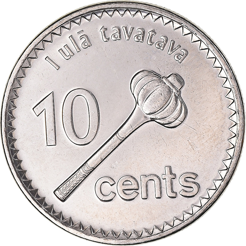 Monnaie, Fidji, 10 Cents, 2012, Beka mirimiri, FDC, Acier plaqué nickel, KM:333
