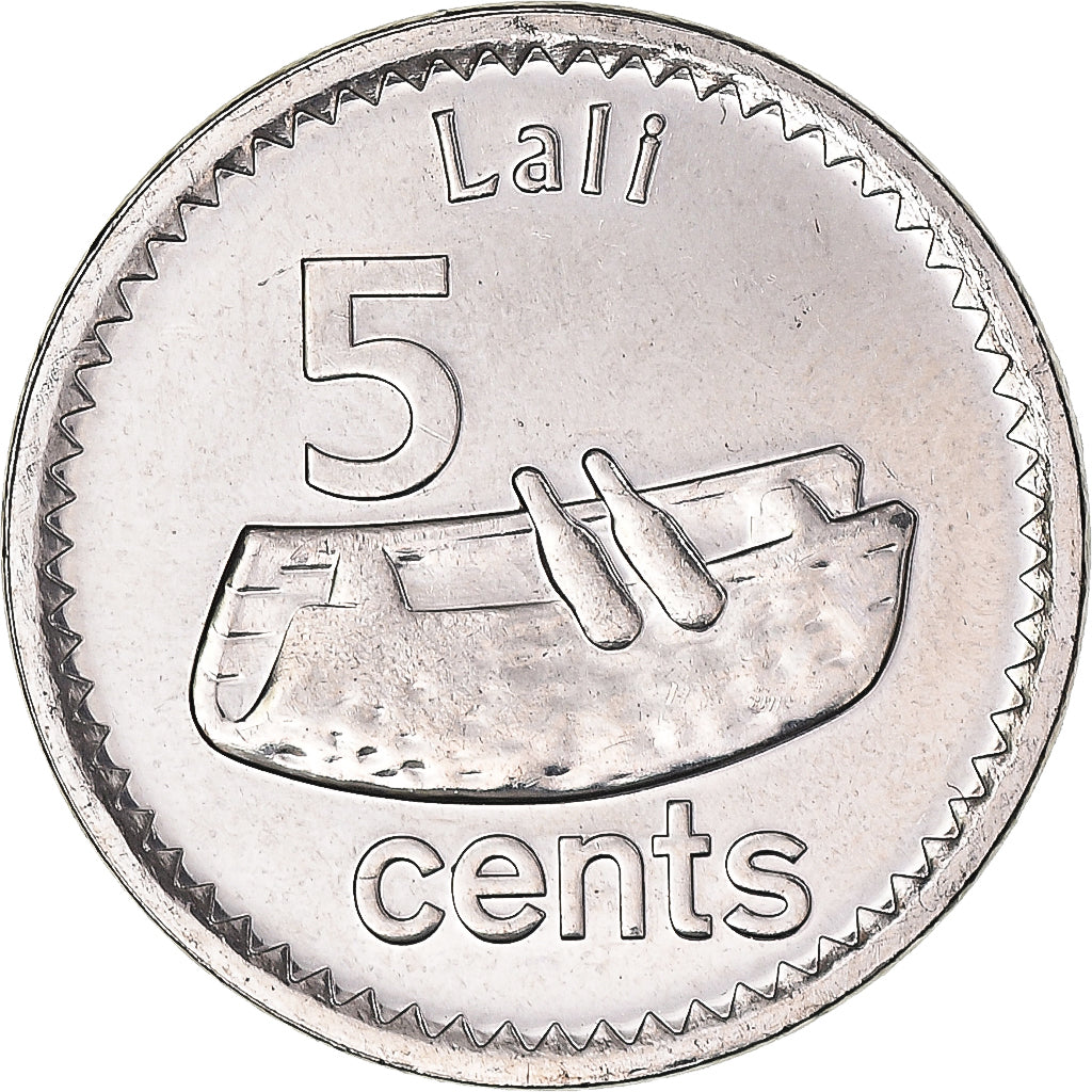 Monnaie, Fidji, 5 Cents, 2012, Nuqa roro, FDC, Acier plaqué nickel, KM:332