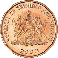 Coin, TRINIDAD & TOBAGO, 5 Cents, 2000, MS(65-70), Bronze, KM:30