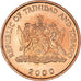 Coin, TRINIDAD & TOBAGO, 5 Cents, 2000, MS(65-70), Bronze, KM:30