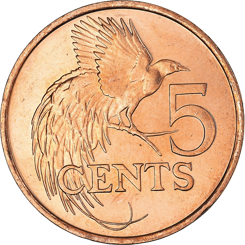 Coin, TRINIDAD & TOBAGO, 5 Cents, 2000, MS(65-70), Bronze, KM:30