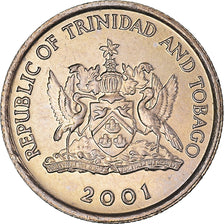 Moeda, TRINDADE E TOBAGO, 10 Cents, 2001, MS(65-70), Cobre-níquel, KM:31