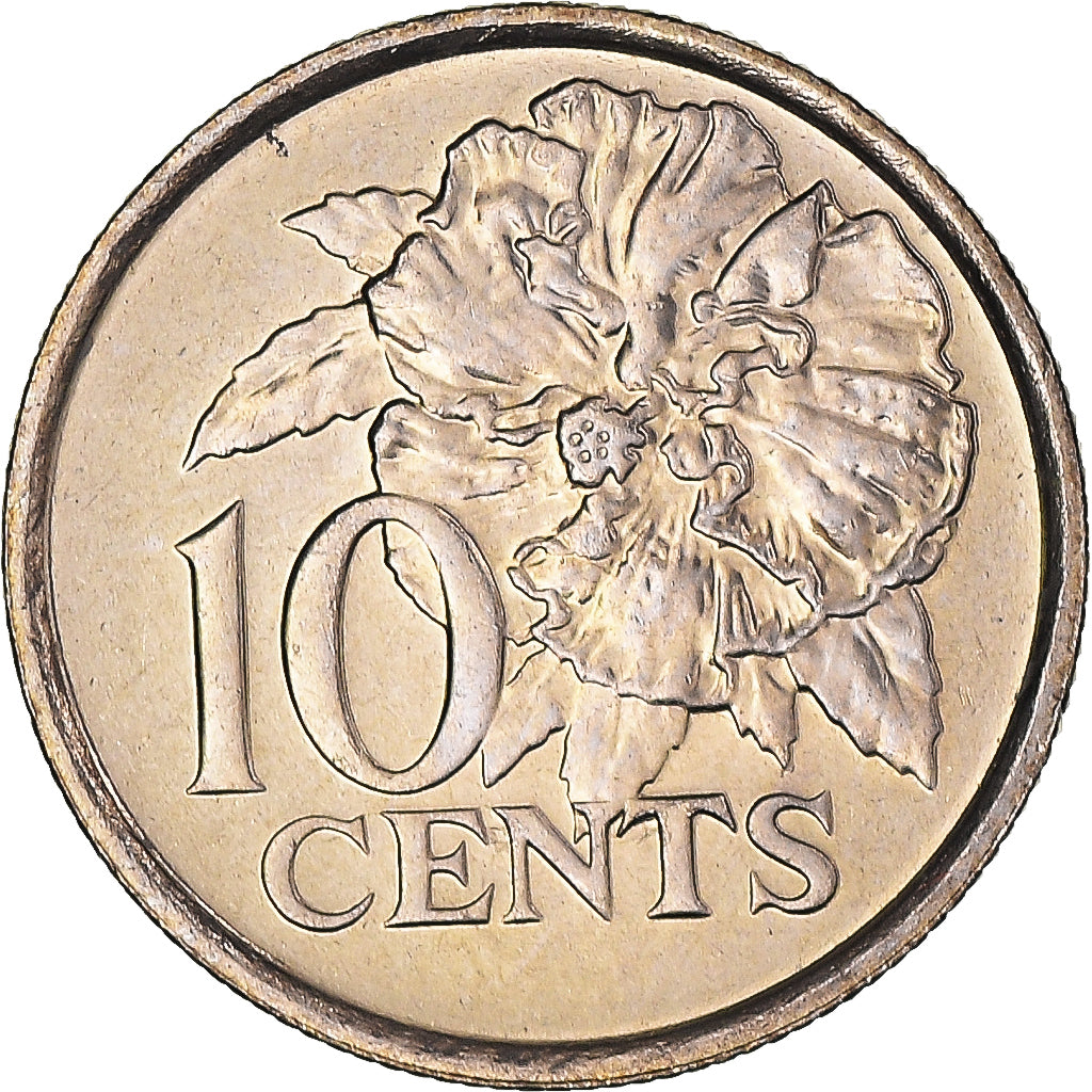 Monnaie, Trinité-et-Tobago, 10 Cents, 2001, FDC, Cupro-nickel, KM:31