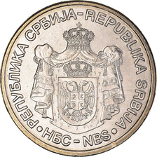 Coin, Serbia, 20 Dinara, 2006, MS(63), Copper-Nickel-Zinc, KM:42