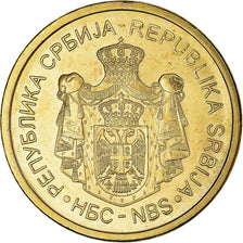 Monnaie, Serbie, 5 Dinara, 2013, FDC, Acier plaqué laiton, KM:56a