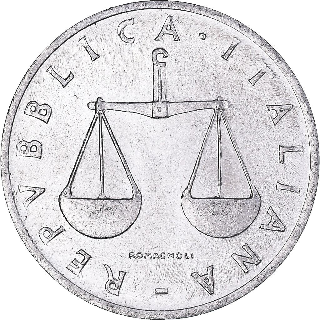 Munten, Italië, Lira, 1955, Rome, ZF+, Aluminium, KM:91