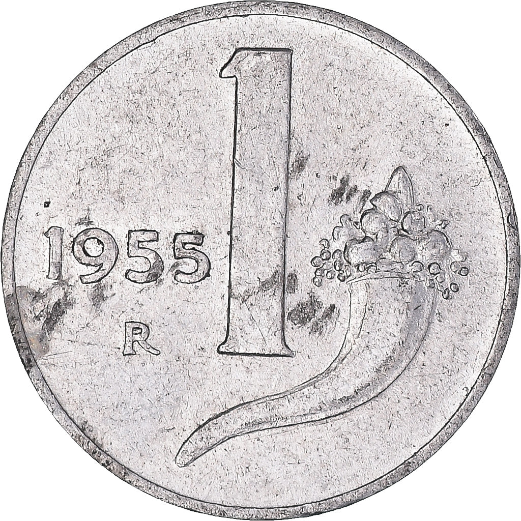 Münze, Italien, Lira, 1955, Rome, SS, Aluminium, KM:91