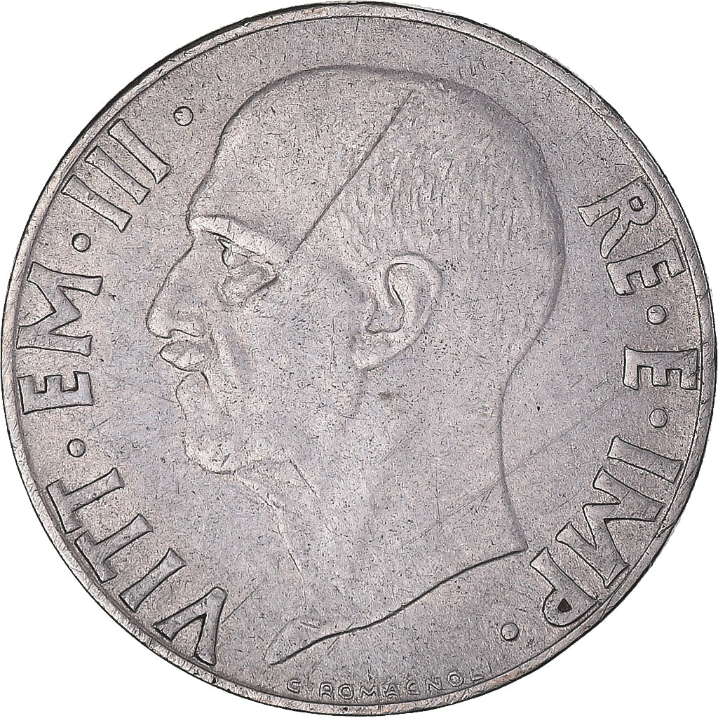 Moneda, Italia, Vittorio Emanuele III, 20 Centesimi, 1939, Rome, MBC, Acero