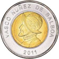 Moneta, Panama, Balboa, 2011, Royal Canadian Mint, MS(65-70), Bimetaliczny