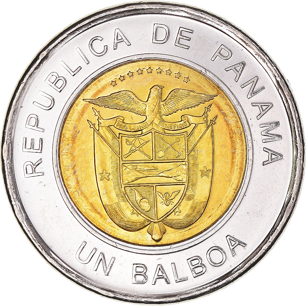 Coin, Panama, Balboa, 2011, Royal Canadian Mint, MS(65-70), Bi-Metallic, KM:141