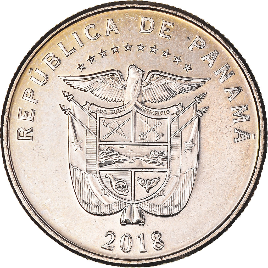 Moneda, Panamá, 1/4 Balboa, 2018, FDC, Cuivre/Nickel, KM:128.2